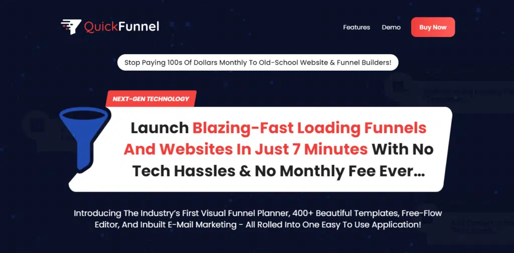 QuickFunnel Review – What QuickFunnel Exactly Is - home